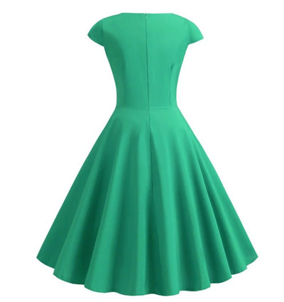 Green Vintage Midi Dress