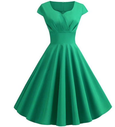 Green Vintage Midi Dress