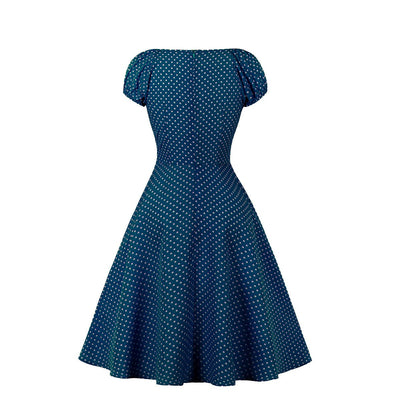 Vintage Open Dress Blue