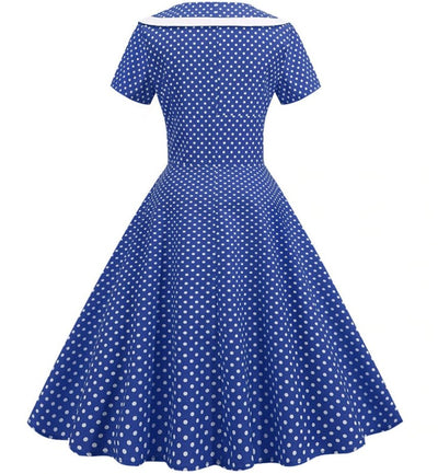 Blue Retro Bridesmaid Dress