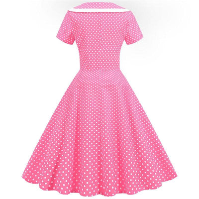Retro Pink Bridesmaid Dress