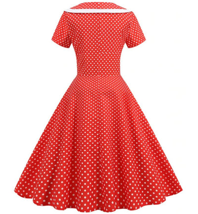 Red Retro Bridesmaid Dress