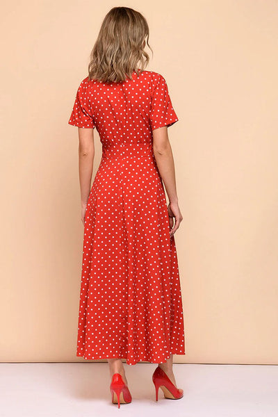 Red Polka Dot Vintage Dress