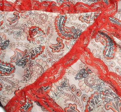 Red Vintage Lace Dress