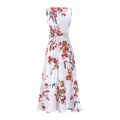 Red And White 70s Dress