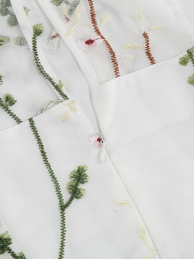 50's Style Vintage Flowers Dress