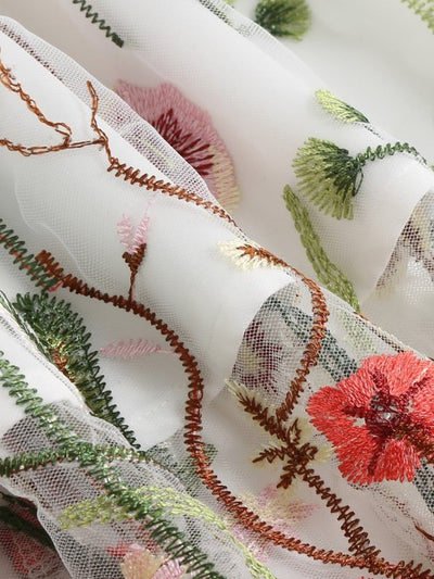 50's Style Vintage Flowers Dress