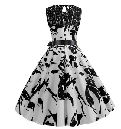 Black And White 60s Dress