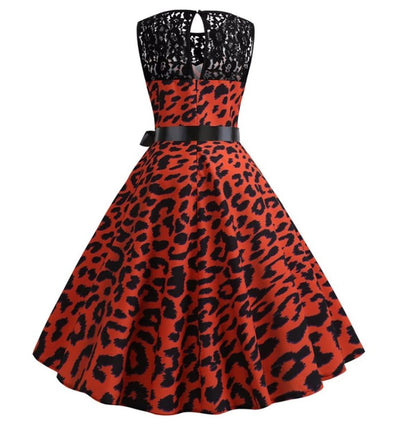 Vintage Tiger Trapeze Dress