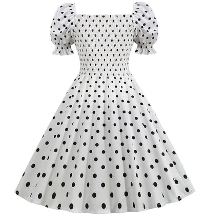 White 1950s Style Dress