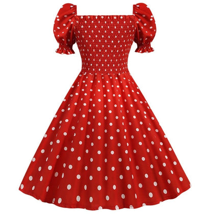 50s Style Dress Red