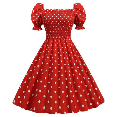50s Style Dress Red