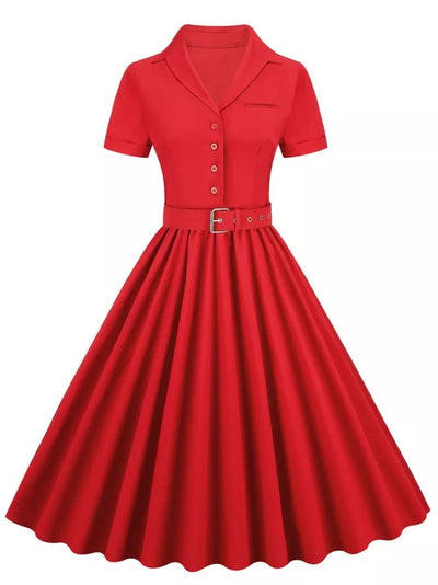 Vintage 1950 Red Dress