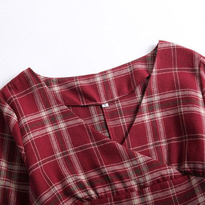 Vintage 3/4 Dress Burgundy 1960