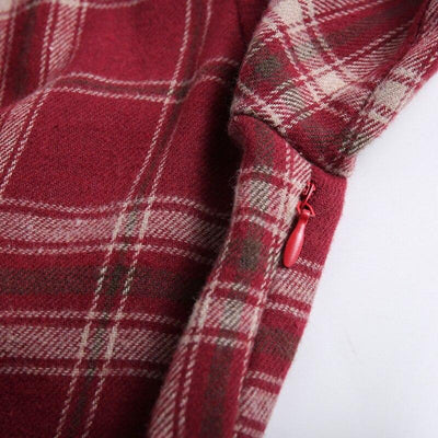 Vintage 3/4 Dress Burgundy 1960