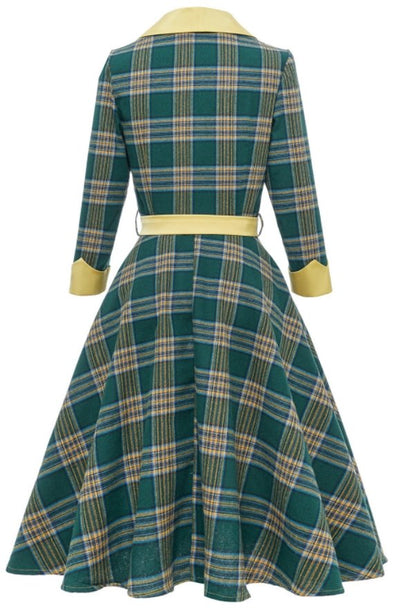 Vintage Striped 3/4 Dress