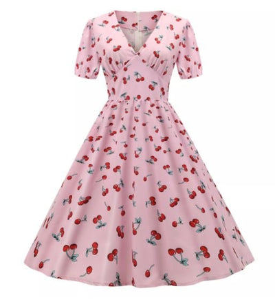 Cherry 60s Vintage Dress