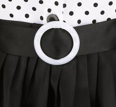 Vintage 60s Black And White Dress