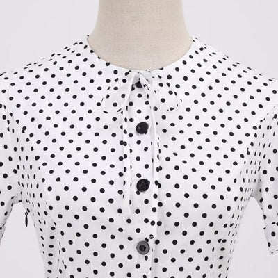 Vintage 60s Black And White Dress