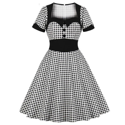 Vintage Plaid Dress