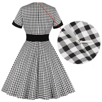 Vintage Plaid Dress