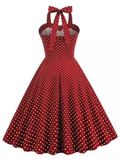 Red Polka Dot Vintage Dress