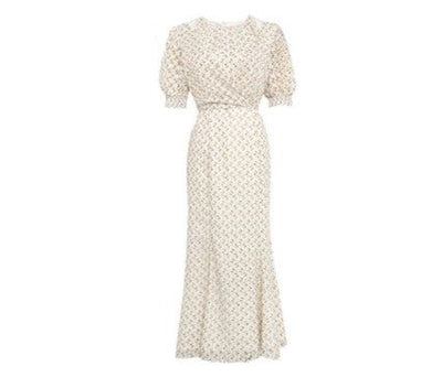 Vintage Dress Year 1940 Beige