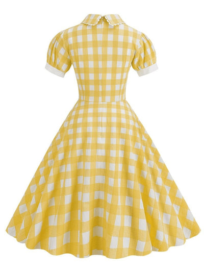 Yellow 1940s Vintage Dress