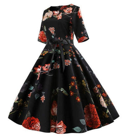 Vintage 50s Floral Dress