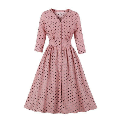 Vintage 1950s Dress With Long Sleeves