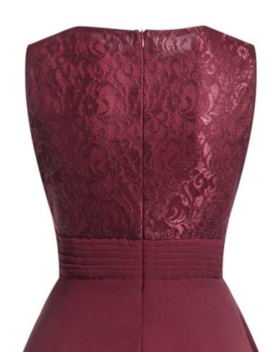 Vintage 1950s Evening Dress Burgundy