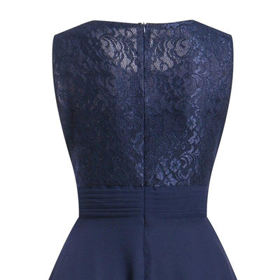 Vintage 1950s Evening Dress Navy