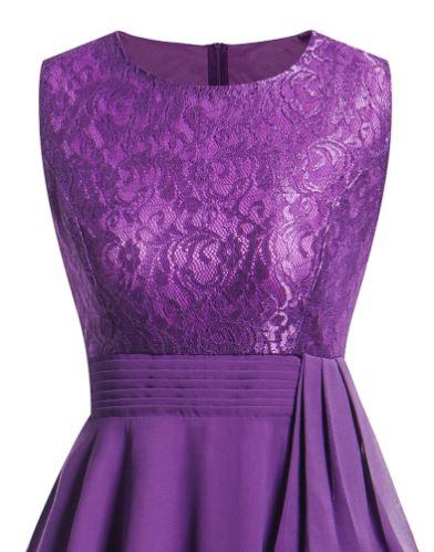 Vintage 1950s Evening Dress Purple