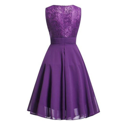 Vintage 1950s Evening Dress Purple