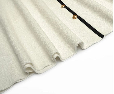 Vintage 40s Art White Dress