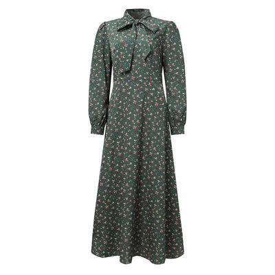 Vintage 1940s Fluid Dress Green