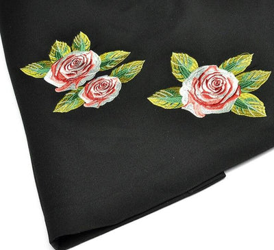 Big Roses 1940s Vintage Dress