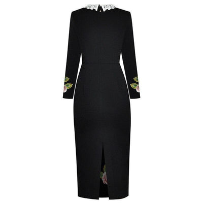 Big Roses 1940s Vintage Dress