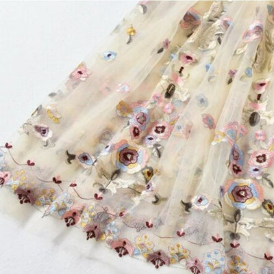 Vintage 1940s Long Champagne Dress