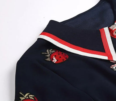 Vintage 1940s Navy Evening Dress