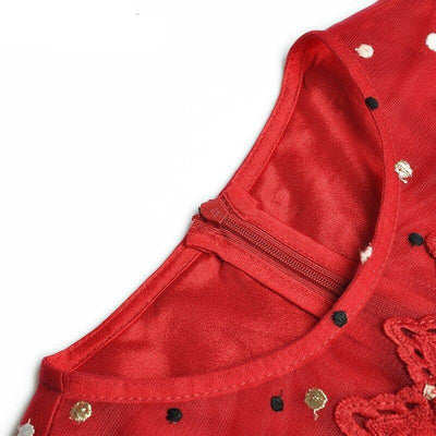 Vintage 1940s Red Evening Dress