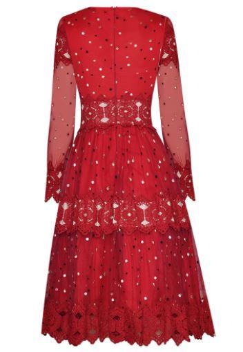 Vintage 1940s Red Evening Dress