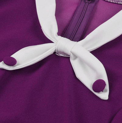 Purple Autumn Vintage Dress