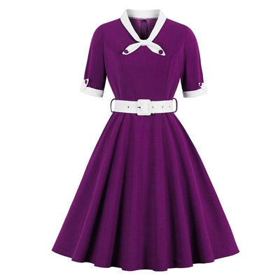 Purple Autumn Vintage Dress