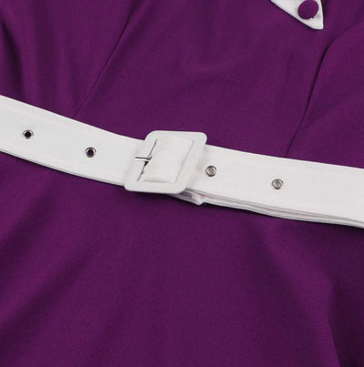 Purple Autumn Vintage Dress