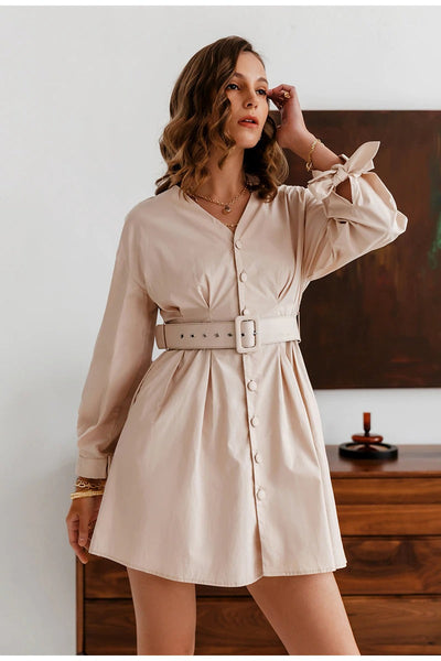 Beige Vintage Dress