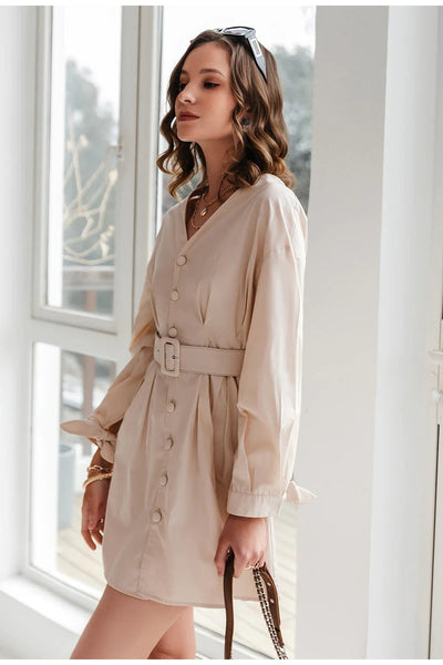 Beige Vintage Dress