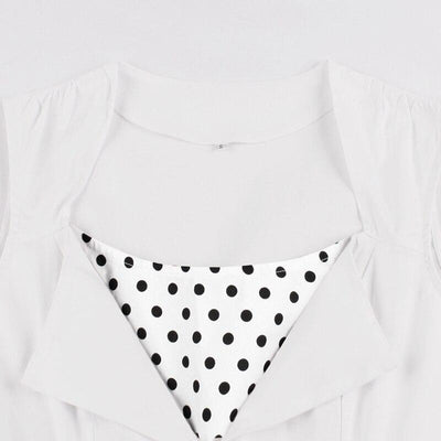 Vintage White Rockabilly Dress