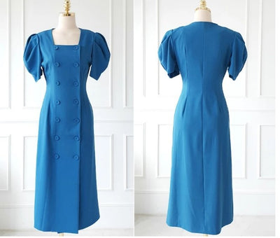 Royal Blue Vintage Dress