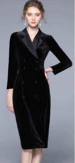 Black Good Quality Vintage Dress